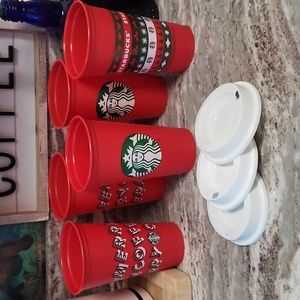 Starbucks reusable cups lot of 5